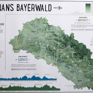 Reliefkarte Trans-Bayerwald