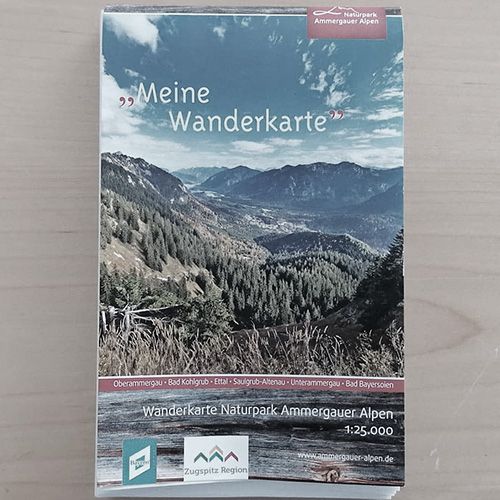 Hiking map Ammergau Alps