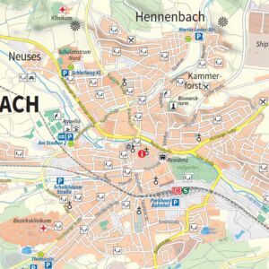 Karte Stadt Ansbach